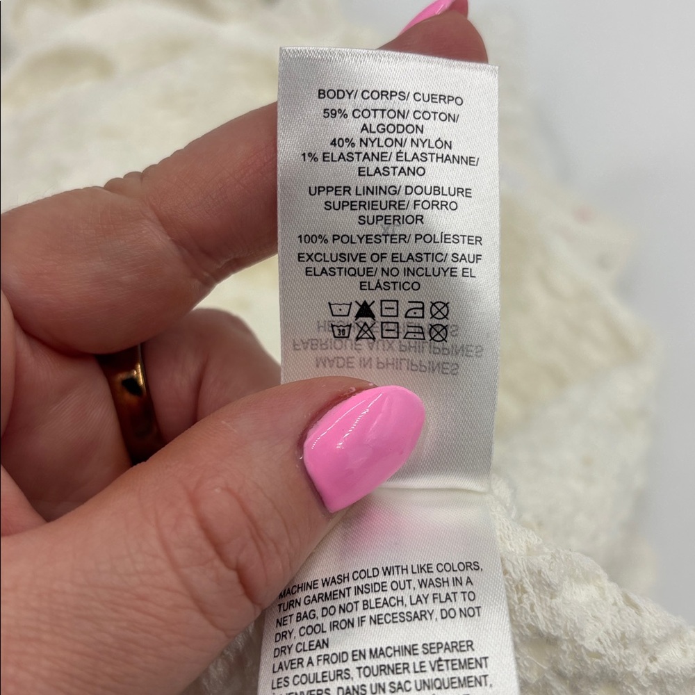 Lucky Brand Textured Babydoll Top in Bright White - Picture 7 of 7